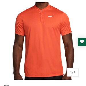 Nike Dry fit Victory Blade Collar Vibrant Orange Polo